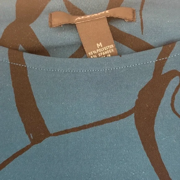 Blue Alfani Floral Print Women’s Tunic “Swing” Top - Picture 4 of 4